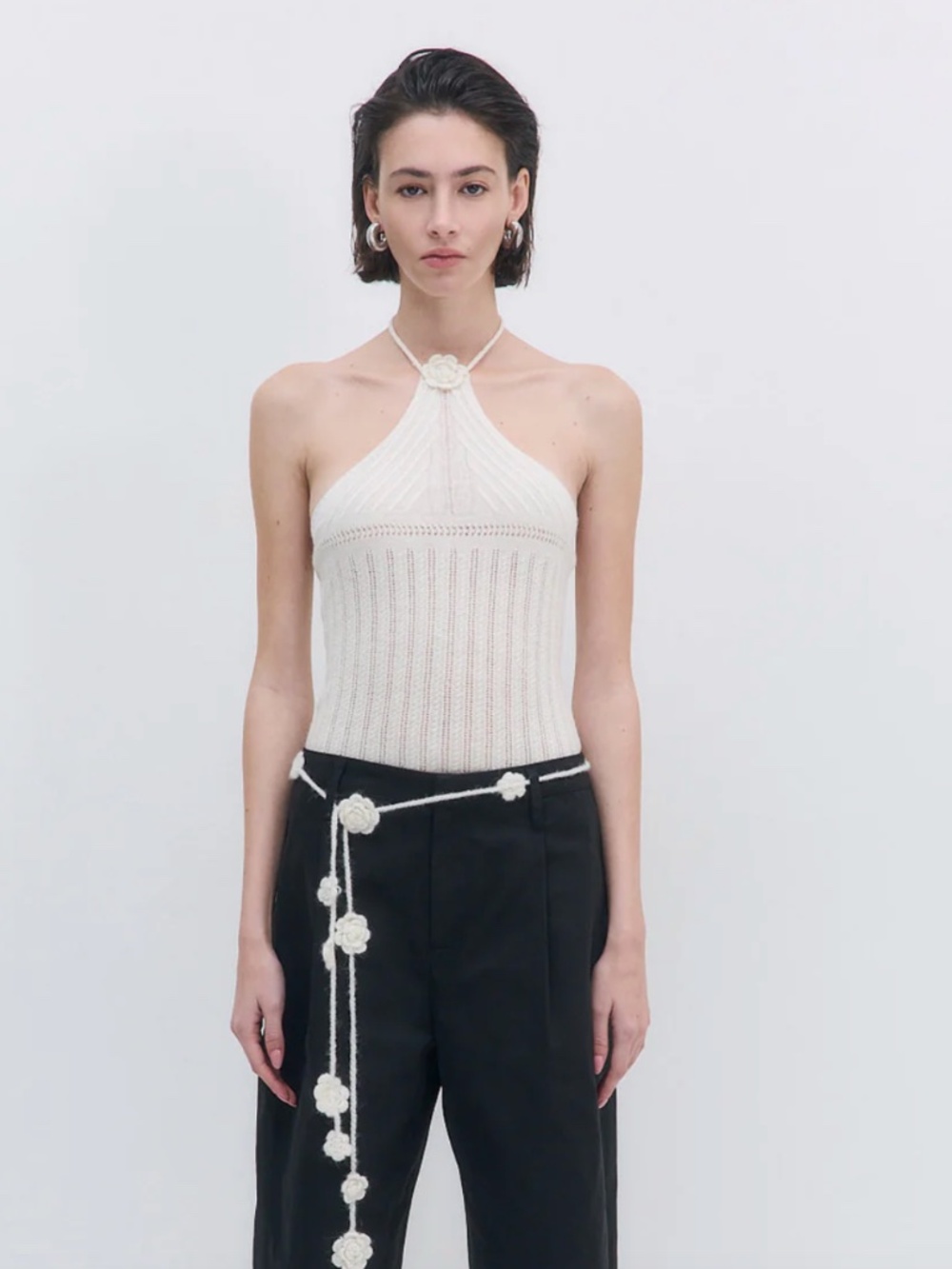 De Rococo Fuzzy Halter Top